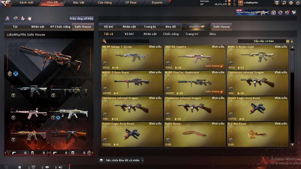 shop acc cf uy tin gia re